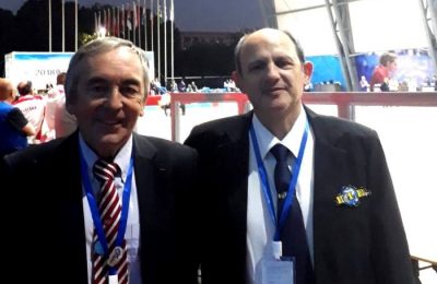 Marcelo Bravo junto a Claude Azéma.